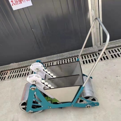 Hand push type new type garlic seeder 2rows garlic planter manual seed planting machine